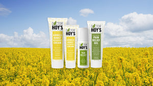 Shop Doctor Hoy's Featured Collection, Arnica Boost in 3 oz, 6oz & Pain Relief Gel in 3 oz., 8 oz., in Field of Flowers