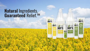 Doctor Hoy's: Natural Ingredients with guaranteed relief.