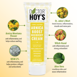 6 oz. Arnica Boost | Case of 18 | Natural Pain Relief Cream with Arnica Montana Extract for Soothing Skin Irritation | Natural Pain Relief Cream with Arnica Montana Extract for Soothing Skin Irritation